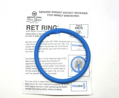 1 EA Wright Tool 84575 RET RING 1-1/2 Drive x 2-7/8 - Image 1 of 3