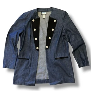 Vintage Cheyenne Outfitters Damen Large Denim Blazer Western Cowgirl Wyoming - Bild 1 von 6