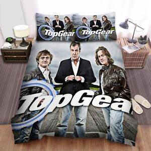 Top Gear Movie Three Actors Image Quilt Duvet Cover Set Pillowcase Bedroom Decor