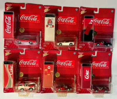 2005 JOHNNY LIGHTNING Coca Cola Tin Box Collection ~ Lot Of 6, Plus Bonus Car - Image 1 of 4