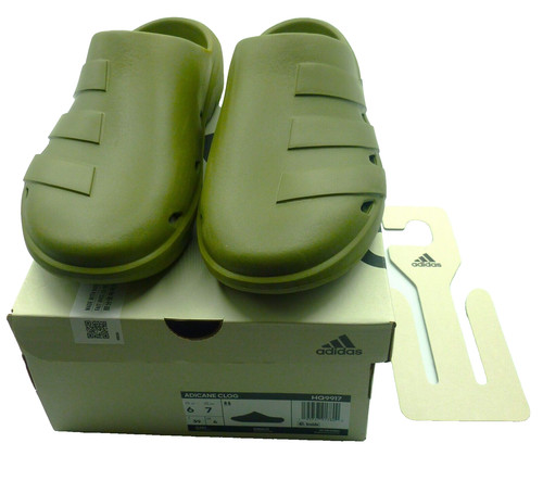 ADIDAS Zoccoli Adicane verde oliva sandali USA taglia 6 donna taglia 7