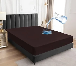 All Size Fitted Sheet Waterproof Mattress Protector Cover Breathable and Soft - Picture 1 of 20
