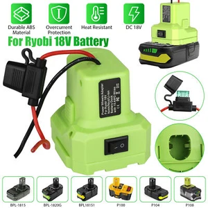 1/2/4PK for Power Wheel Battery Adapter DIY Converter w/Fuse for Ryobi 14 Gauge - Picture 1 of 14