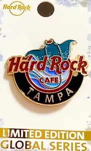 2023 HARD ROCK CAFE TAMPA 3D GLOBAL LOGO SERIES MANTA RAY LE PIN - Picture 1 of 2