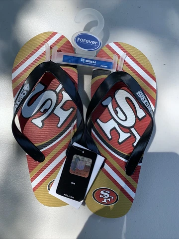 San Francisco 49ers NFL Football Unisex XS Unisex 5-6 Flip Flops Sandals #319 Cover
