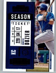 2020 Panini Contenders Season Ticket Purple #97 Hunter Dozier (ref 150195) - Picture 1 of 2