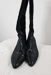 Botas de mujer Calvin Klein hasta la pantorrilla-negras-talla 8M - Imagen 1 de 14