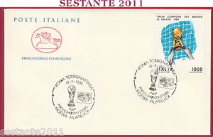 ITALIA FDC CAVALLINO '90 PARTECIPAZIONI ESTERE CAMPIONE MONDO 1982 1989 U575 - Picture 1 of 1