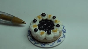 Doll House 12th scale Black Cherry Cheesecake - F66 - Picture 1 of 2
