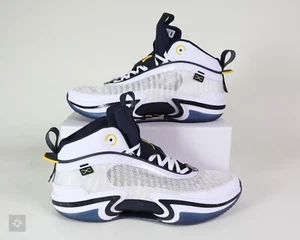 Air Jordan 36 Michigan Wolverines Player Exclusive Blue Nike Shoes Men's Size 14 - Picture 1 of 8