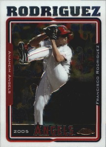 2005 Topps Chrome Anaheim Angels Baseball Card #8 Francisco Rodriguez