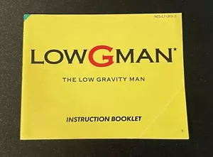 Low G Man Low Gravity Man NES Nintendo Instruction Booklet Manual NES-L7-UKV-2 # - Picture 1 of 2