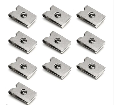 DAY2DAYESSENTIALS Speed Fastener Screw Size 6, 8, 10, 12, 14 U Clip Auto Spire Captive Nut Clip