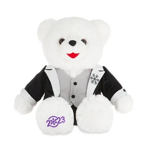 2023 WalMART CHRISTMAS Snowflake TEDDY BEAR White Boy 20"Black Outfit Brand New.