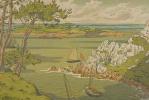 Landscape of Loguivy – Henri Rivière 1919 – French Post-Impressionist Art Print - Picture 1 of 2