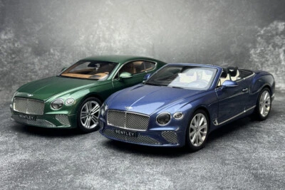 1:18 Norev Bentley Continental GT Open car Diecast Model Car Gifts Green / Blue - Image 1 of 4