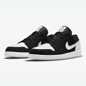 Nike Air Jordan 1 Low SE Men's Size 9.5 Black/Black-Multi-Color-White DH6931 001 - Picture 1 of 8