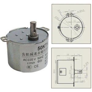 50KTYZ Synchronous Motor AC 220V 1-90RPM Transmission Motor CW/CCW Slow Runner Motor - Picture 1 of 7