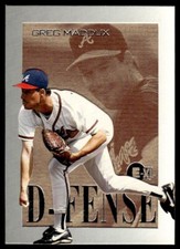 1996 E-Motion XL D-Fense Greg Maddux Atlanta Braves #6