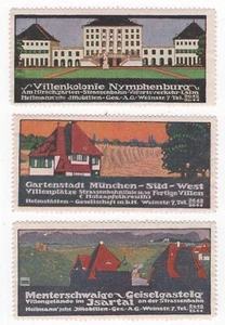 ES1798 Plakatmarken Touristische Propaganda: Deutschland Werbung Hellmann Echtstand - Bild 1 von 1
