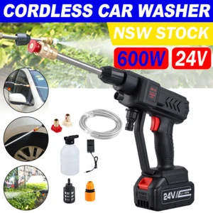 Cordless High Pressure Washer Power Cleaner with 24v Battery & 200ml Foam Bottle - Picture 1 of 12