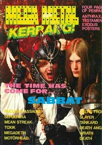 Kerrang Magazine 1988 Sepultura Megadeth Motorhead Sabbat Anthrax Mega Metal - Picture 1 of 2