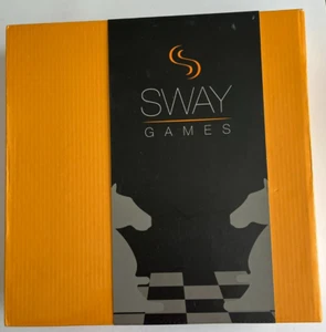 10"x10" Glas Schachspiel, mattierte und klare Figuren, Sway Spiele, neu in Box - Bild 1 von 6