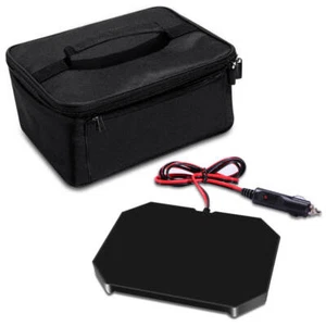 12V Car Portable Electric Heated Heating Lunch Box Mini Microwave Oven Lunch Bag - Picture 1 of 11