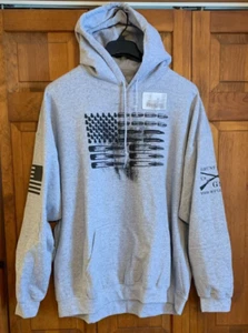 Para hombres NUEVO GS -Estilo Grunt- Munición Bandera Sudadera con Capucha Deportiva Gris - 2XL - Imagen 1 de 8
