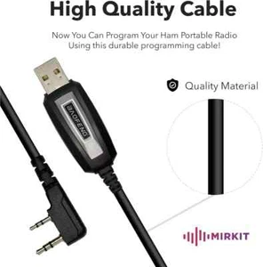 USB Programming Cable Baofeng UV-5R UV-5RB UV-6R UV-B5 PC03p - Picture 1 of 4