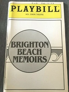 Broadway Playbill 1983 BRIGHTON BEACH MEMOIRS Neil Simon - Picture 1 of 2