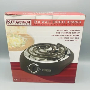 Kitchen Selectives Einzelkochplatte einstellbare Temperatur 750 W tragbar Neu - Bild 1 von 7