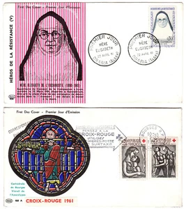 2 France First Day Covers, 1961 - Picture 1 of 1