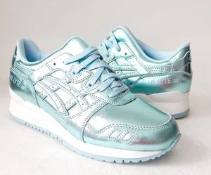 ASICS Women's GEL-Lyte III Retro Running Shoe Size 7.5 B (US) Light Blue - Picture 1 of 12