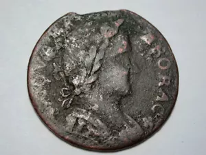 1787 Colonial COPPER ** NOVA EBORAC NEW YORK Facing Left ** Planchet Clip - Picture 1 of 2