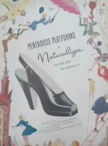 1946 Naturalizer Brown Shoe Company Druck Werbung. Penthouse Plattformen - Bild 1 von 1