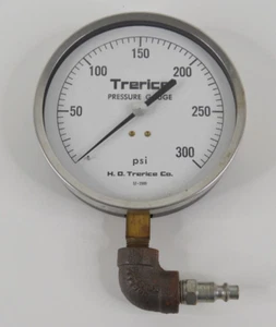 Trerice Manometro 5" 0-300 PSI- 1/4 NPT 52-2989 Acciaio Inox Surround - Foto 1 di 5