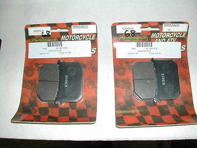 Pastillas de freno delanteras orgánicas Performance Plus Kawasaki KZ550C LTD KZ1000 Police Foto 1 de 2