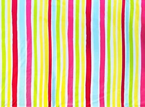 Summer Fun Colorful Stripes Vinyl Flannel Backed Tablecloth Var Size by Elrene - Picture 1 of 3