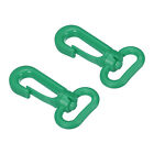 Moschettone girevole in plastica,confezione 2,verde