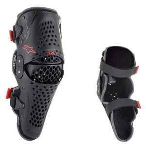 Alpinestars SX-1 V2 MX Motocross Offroad Black/Red Knee Protector - Pick Size - Picture 1 of 5