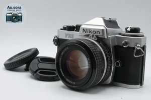 **Casi Como Nueva** Cámara fotográfica Nikon FE2 plateada 35 mm + Lente NIKKOR AI 50 mm f1,4 Japón - Imagen 1 de 18