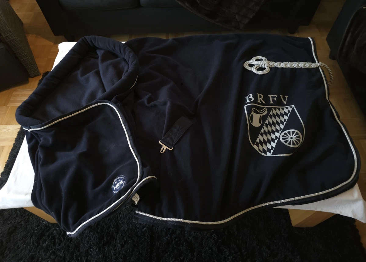 HKM Innsbruck Pferdedecke – Schwarz, Größe 155, Wasserdicht, Atmungsaktiv, Mit 400g Füllung & Polar Fleece