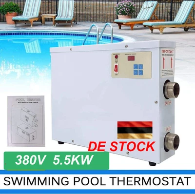 5.5KW swimming pool heater pool heater thermostat heat exchanger heat pump 380V de - Image 1 of 4