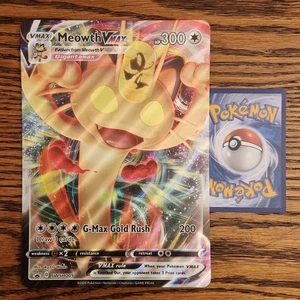 Jumbo Meowth VMAX SWSH005 NM 2020 Oversized Pokemon Card Special Collection Box - Picture 1 of 2