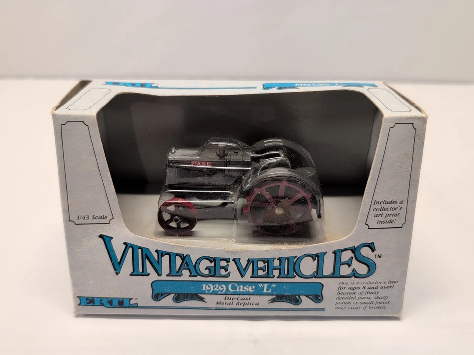 Vintage 1988 Ertl Classic Vehicles 1929 CASE L 1/43 Scale Die-Cast Tractor 2554 - Image 1 of 4
