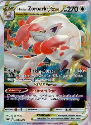 Hisuian Zoroark VSTAR Promo SWSH: Sword & Shield Promo Cards SWSH298 NM Holo - Image 1 of 2