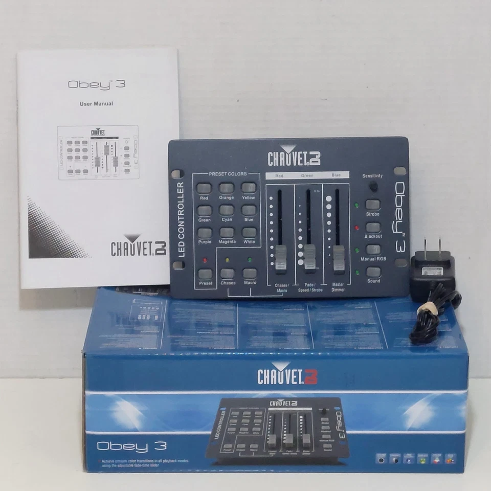 Obey 3 Lighting controller from Chauvet DJ 3 channel DMX controller Version 2 - Image 1 of 4