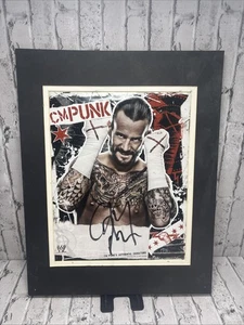CM Punk Firmado Oficial WWE Evento en Vivo Promo (8x10) Autógrafo Auténtico 2011 - Imagen 1 de 3