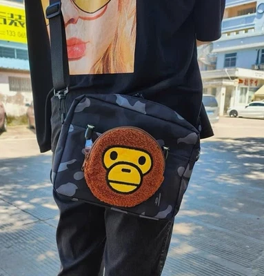 A Bathing Ape BAPE Camo Crossbody Shoulder Bag with Baby Milo Keyring - NWT - Image 1 of 4